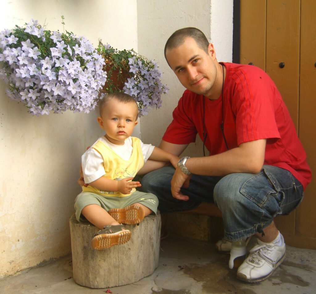 2006 con Papá. En Santa María de la Peña.