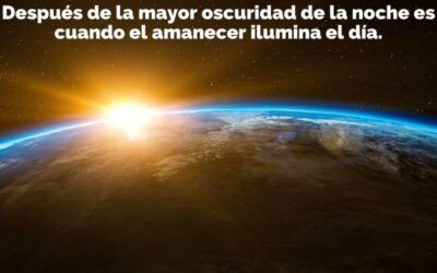 #17. Liderazgo. Después de la mayor oscuridad de la noche es cuando el amanecer ilumina el día.